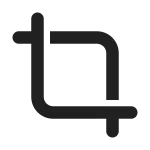 Crop SVG Icon